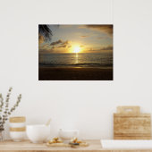 Poster Plage d'Hawaii (Cuisine)