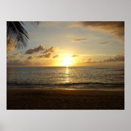 Poster Plage d'Hawaii (Devant)