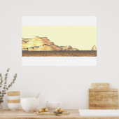 Poster Plage distante (Cuisine)