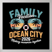 Poster Plage d'Ocean City (Devant)