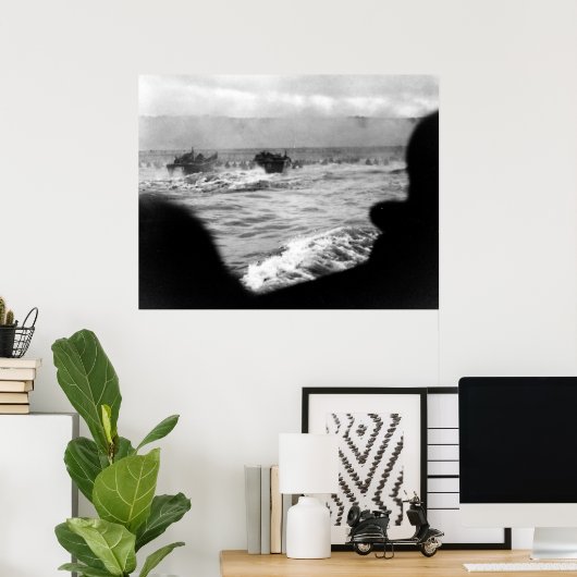 Poster Plage d'Omaha (Bureau à domicile)