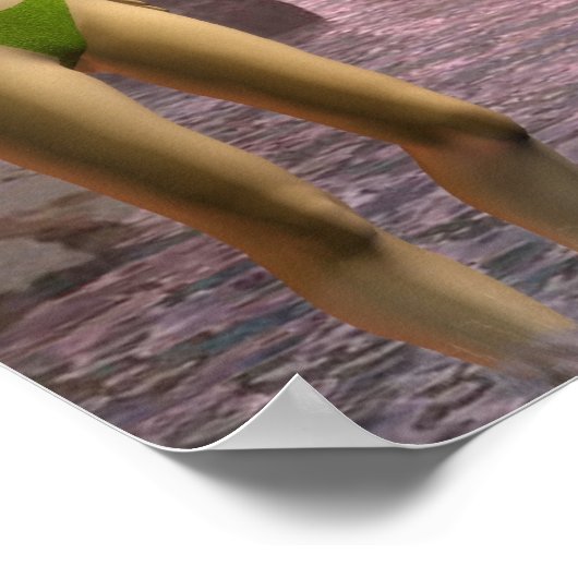 Poster Plage Dragon (Coin)