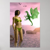 Poster Plage Dragon (Devant)
