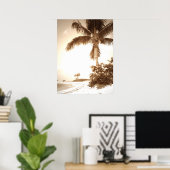 Poster Plage du Marathon (Bureau à domicile)