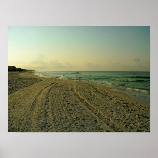 Poster Plage du matin (Devant)