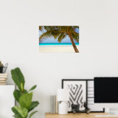 Poster Plage du Paradis tropical (Bureau à domicile)