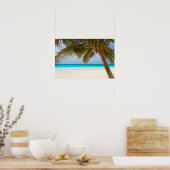 Poster Plage du Paradis tropical (Cuisine)