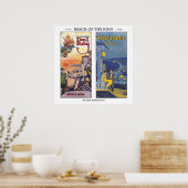 Poster Plage du Roi - Playa del Rey (Cuisine)