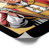 Poster Plage Dune Buggy Clic Voiture (Coin)