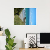 Poster plage en été (Bureau à domicile)