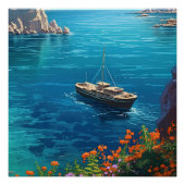 Poster Plage en Grèce (Devant)