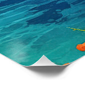 Poster Plage en Grèce (Coin)