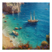 Poster Plage en Grèce  (Devant)