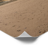 Poster Plage et balise de Redcar (Coin)