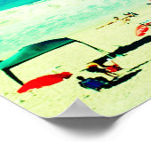 Poster Plage et espace océanique de rêve Abstrait (Coin)