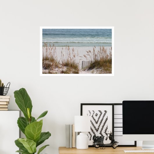 Poster Plage et océan (Bureau à domicile)