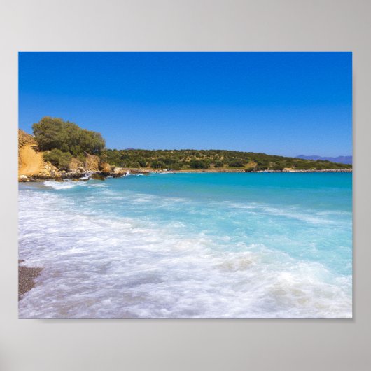 Poster Plage exotique Île tropicale Paradis (Devant)