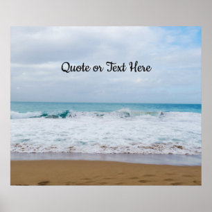 Poster Plage faite sur commande