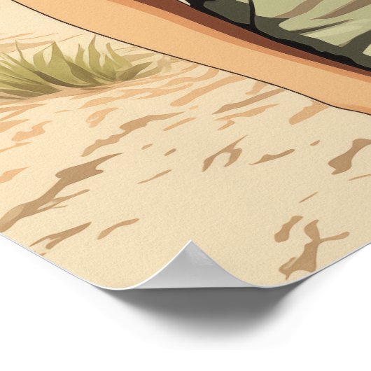 Poster Plage fille 1950 (Coin)