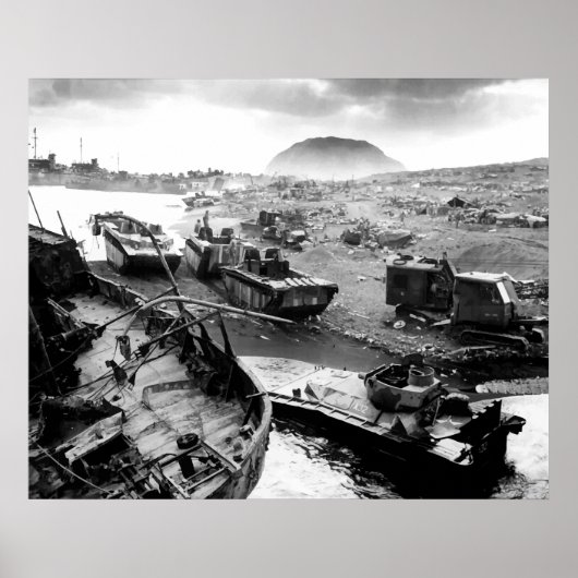 Poster Plage Iwo Jima (Devant)