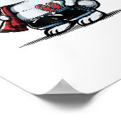 Poster Plage Lapin Bunny Beach Goer été (Coin)