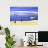 Poster Plage Le Jour (Bureau à domicile)