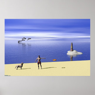 Poster Plage Le Jour