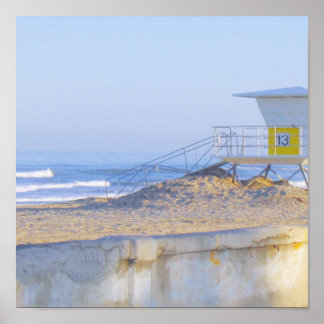 Poster Plage & Lifegaurd 13 Imprimer