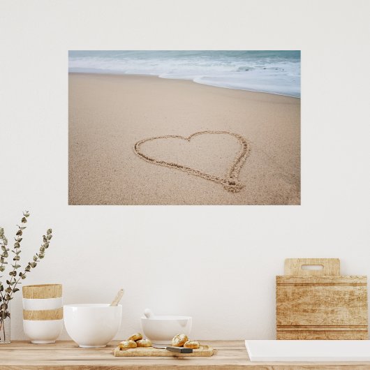Poster Plage Love I (Cuisine)