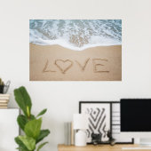 Poster Plage Love II (Bureau à domicile)