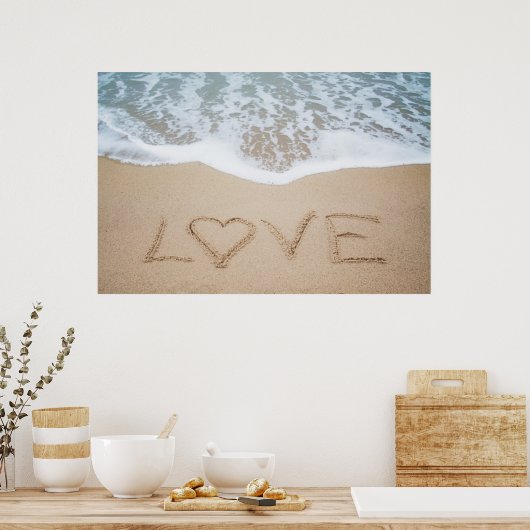Poster Plage Love II (Cuisine)