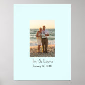 Poster Plage Mariage Connexion Party Board (Devant)