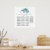 Poster Plage Mariage Modèle (Cuisine)