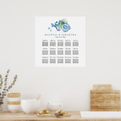 Poster Plage Mariage Modèle (Cuisine)