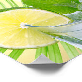 Poster Plage Mariage Mojito Vin Palm Open Bar Menu (Coin)