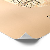 Poster Plage Mariage Plage Carte de siège Attache le noeu (Coin)