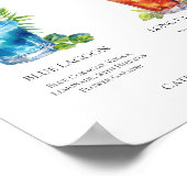 Poster Plage Mariage Signature Cocktails Menu (Coin)