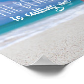 Poster Plage me fait appeler Caribbean Tropical Paradise (Coin)