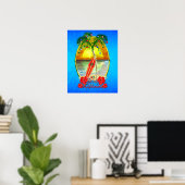 Poster Plage Mele Kalikimaka (Bureau à domicile)