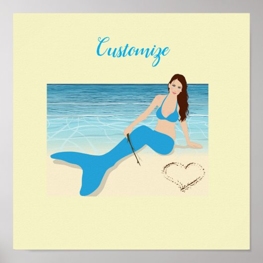 Poster Plage Mermaid Valentine Thunder Cove (Devant)