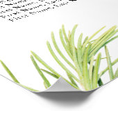 Poster Plage moderne Plan Tropical Table Plan Plage (Coin)