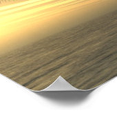 Poster Plage Palm Sunset Print (Coin)