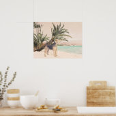 Poster Plage Palmy (Cuisine)