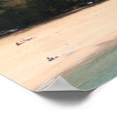 Poster Plage peu fréquentée, Kauai, Hawaii (Coin)