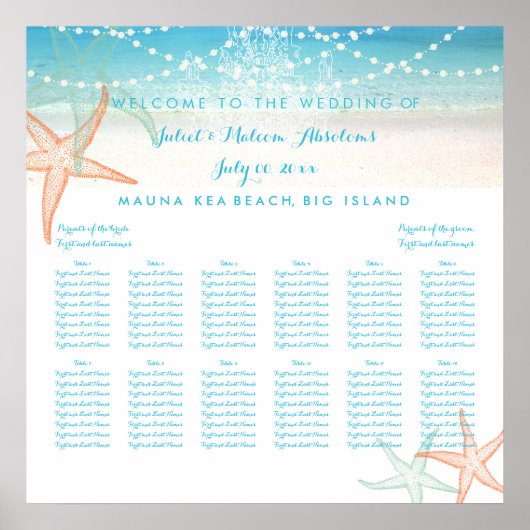 Poster Plage PixDezines/Chadeliers/Sièges (Devant)