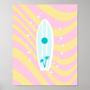Poster Plage, Plage Art, Vibes tropicales, Preppy