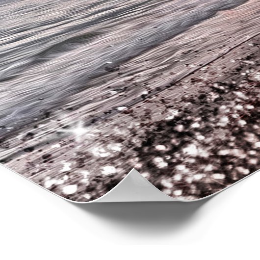 Poster Plage Plus Inquiète Moins (Coin)