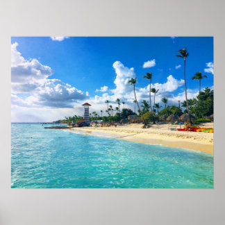 Poster Plage République Dominicaine