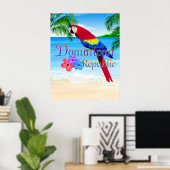 Poster Plage République Dominicaine (Bureau à domicile)