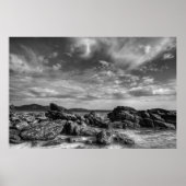 Poster Plage rocheuse (Devant)